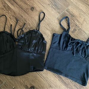 Altar'd State and Hollister Black top Set XS
